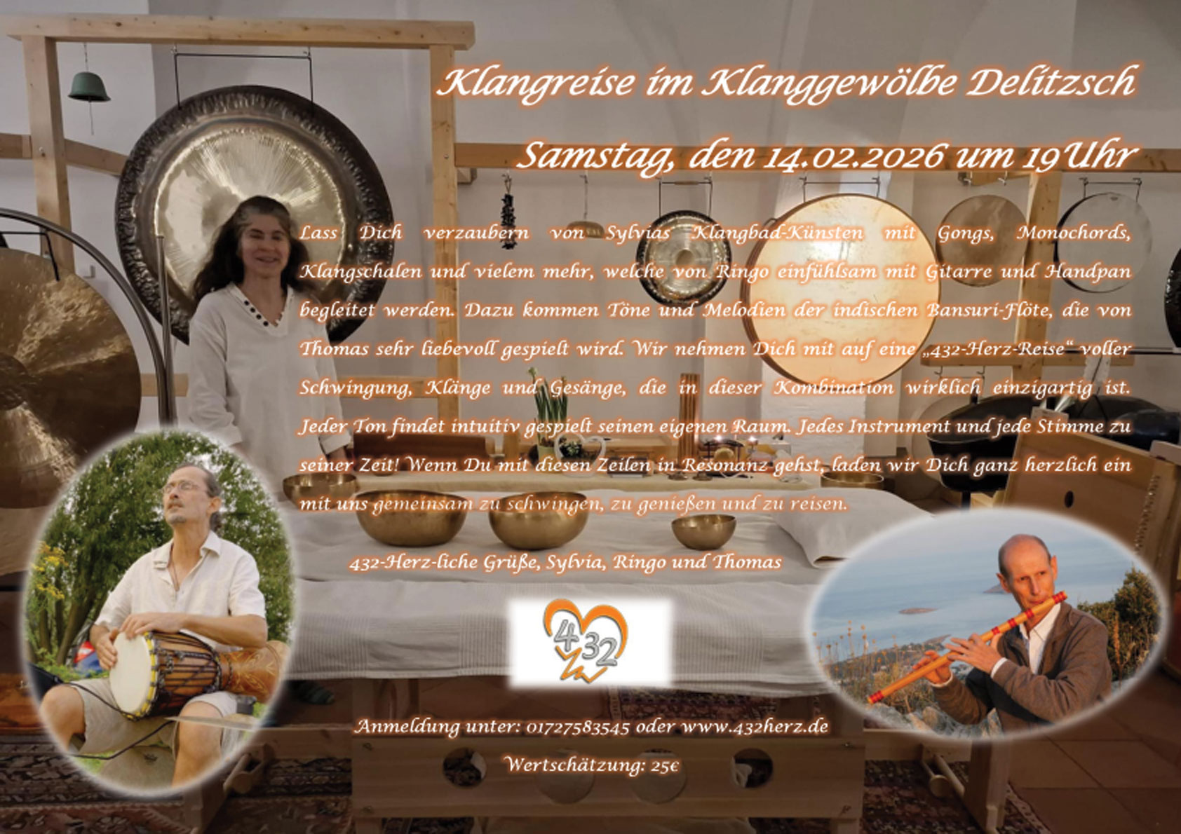 Mehr über den Artikel erfahren Klangreise mit Sylvia, Ringo und Thomas