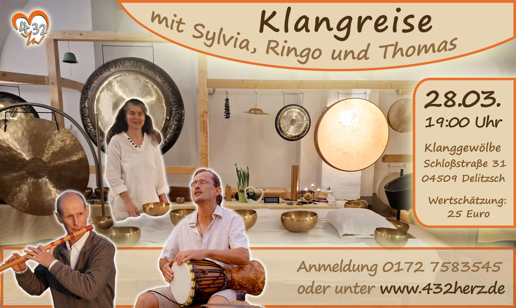 Mehr über den Artikel erfahren Klangreise mit Sylvia, Ringo und Thomas