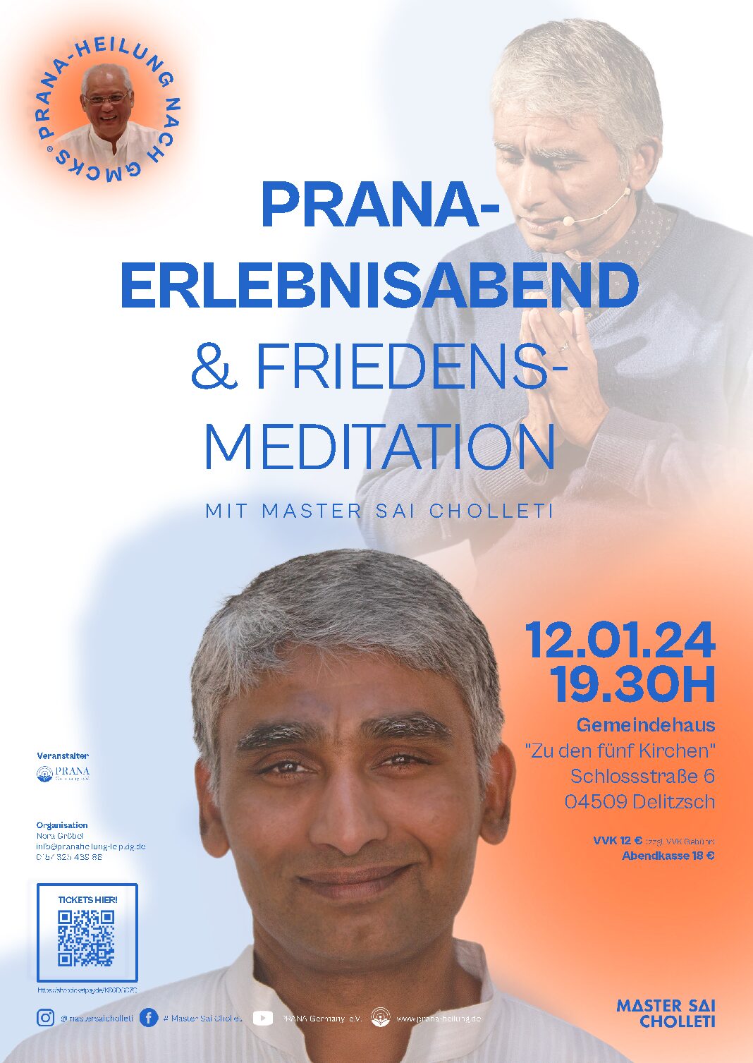 You are currently viewing Pranaerlebnisabend & Friedensmeditation mit Master Sai Choletti